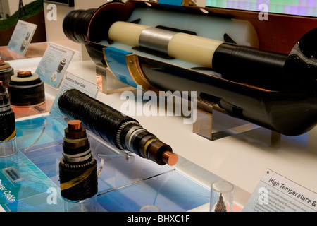 Hannover Messe 2009, the world`s most important technology event, Submarine Power Cable. Federal Republic of Germany Stock Photo
